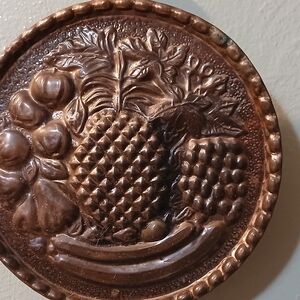 Vintage Wood And Metal Fruit Wall Planter